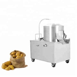 commercial electric potato washing and peeler machine